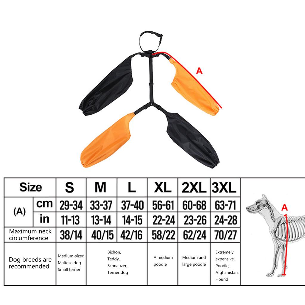 Wasserdichte Haustier-Leggings mit Hosenträger Praktische Hundebeinabdeckung Outdoor Walking Hundebeinabdeckung Leicht zu reinigen