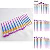 Mermaid Spiral Pattern 12 Piece Makeup Brush Set With Artistic Handles For Professional And Home Use