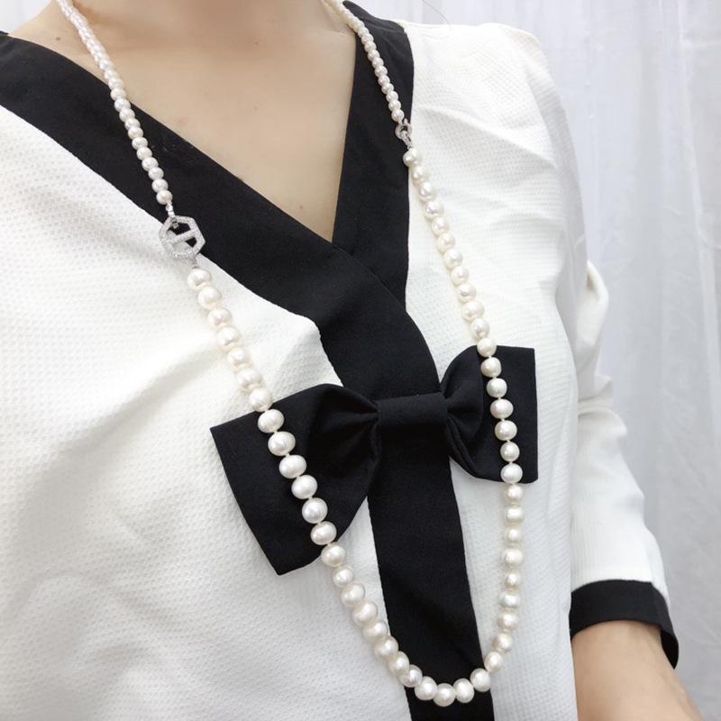 Double Layer Versatile Women's Fashion Necklace with Natural Freshwater Pearls