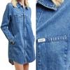Lee Unionall Dress Hazy Indigo Straight Denim Oversize Dress S