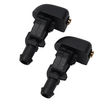 2Pcs Car Windshield Wiper Washer Spray Nozzle Dual Holes Windshield Washer Nozzle Wiper Water Spray Jet Fits Most Car