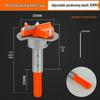 35mm Depth-Stop Hinge Hole Saw with Three-Flute Drill Bit for Woodworking and Cabinet Doors