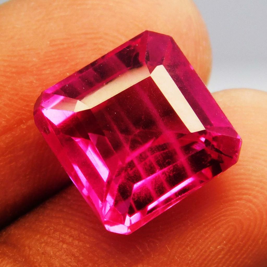 Amazing Natural Pink SAPPHIRE Square 10.25 Ct Loose Gemstone For Ring