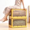 Foldable Storage Box Clothing Blanket Storage Cabinet Transparent Stackable Organizing Box Household Minimalist Storage Cabinet