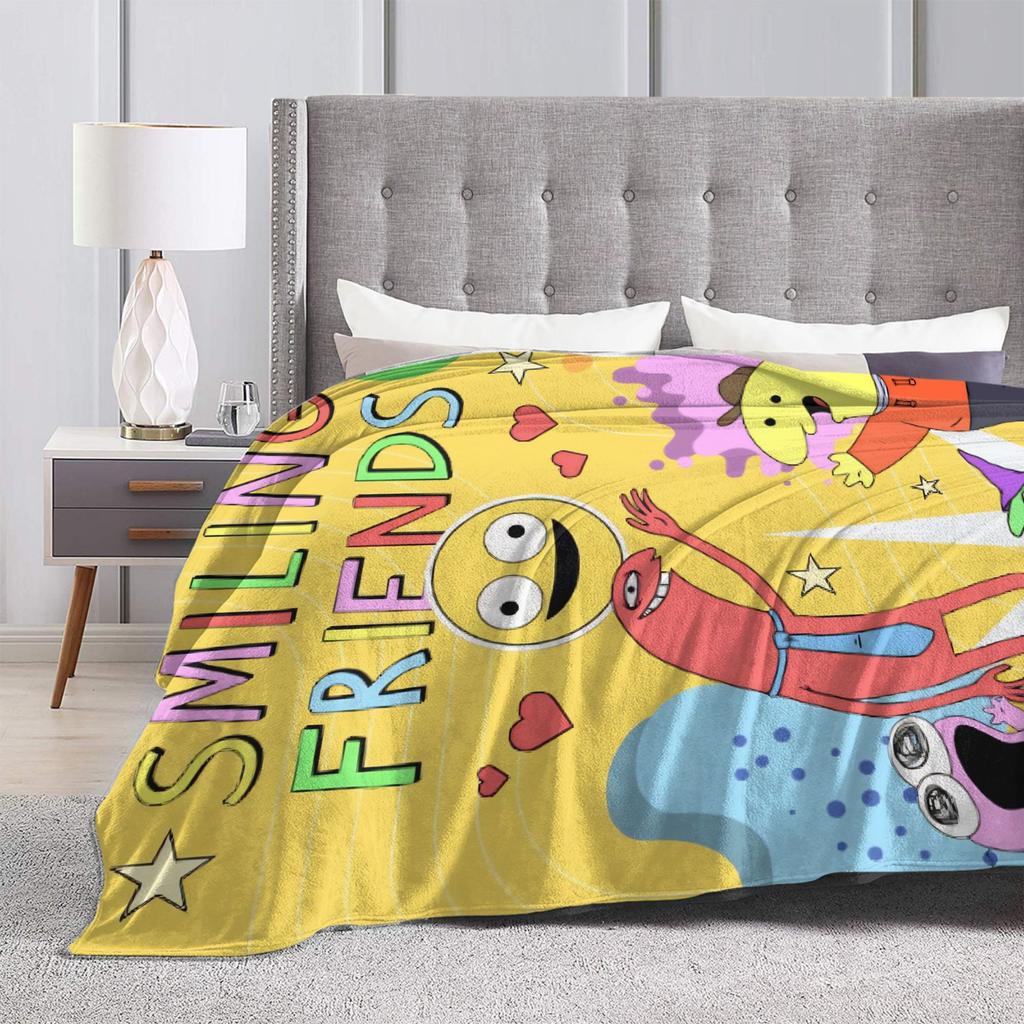 Smiling Friend Games Blankets Quality Super Soft  Bedding Throws Autumn Camping Home Decor Novelty Bedspread