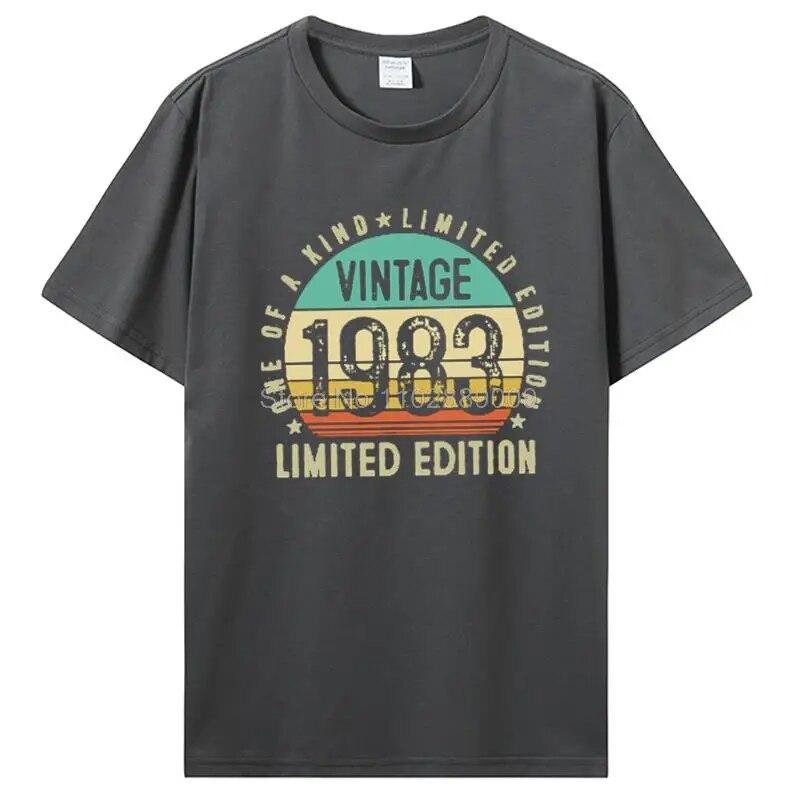 The Best Birthday Present Ever T Shirt For Unisex And Women Old Gifts Vintage 1983 Limited Edition Birthday TShirt Cotton Tees