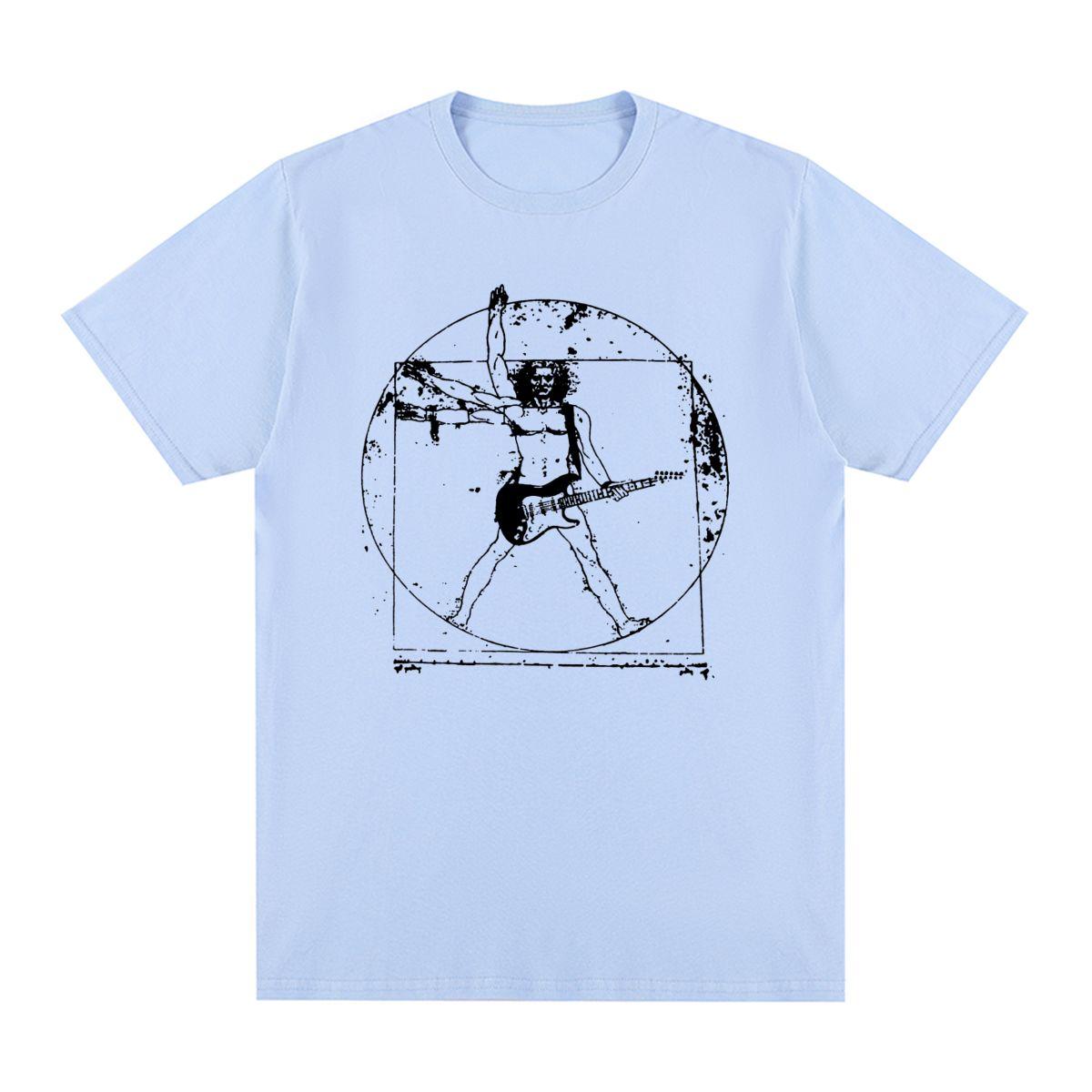 

Vitruvian Man Vintage T-shirt Da Vinci guitar funny rock band Graphic Music Cotton Men T shirt New Tee Tshirt Womens Tops 4XL