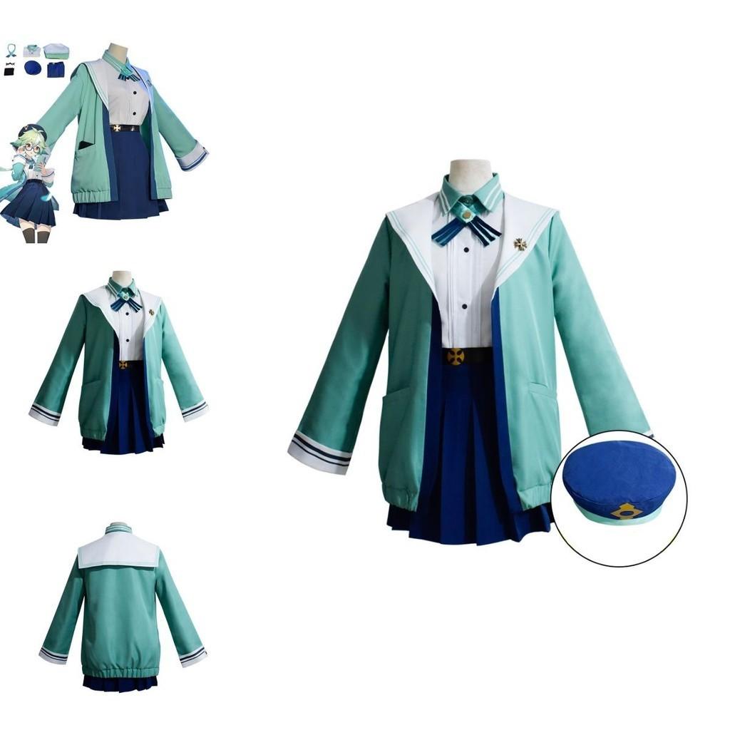 Genshin Impact Sucrose Cosplay Costume A Cute Jk Uniform For Women