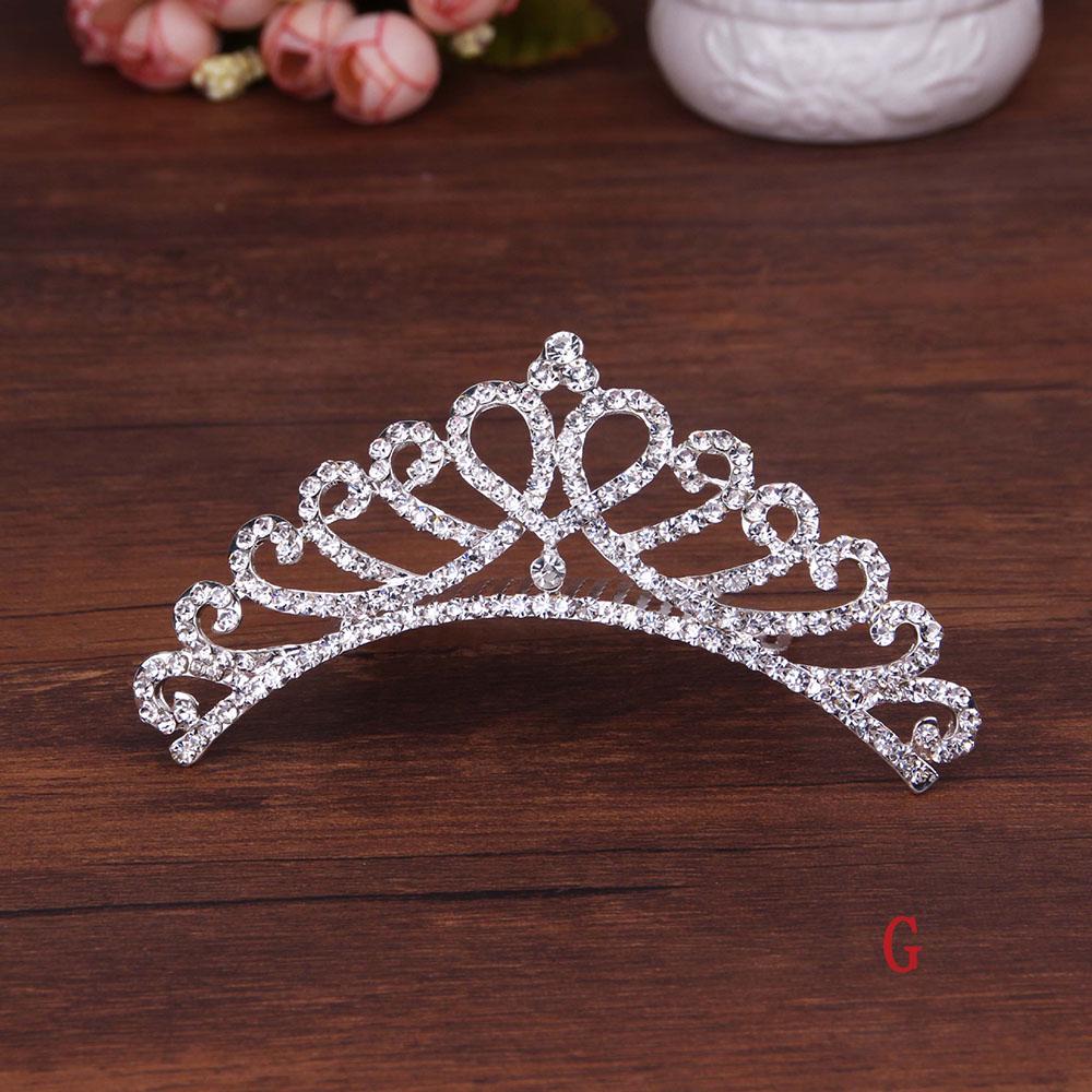 Tiara Hair Comb Sweet Shiny Headwear Wedding  Jewelry Fashion Accessories Hair  Styling Accessories