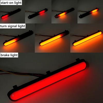 2ks LED koncové světlo DRL Běhová směrová světla Zadní brzdová světla pro těžká nákladní vozidla, motocykly, ATV, UTV, návěsy