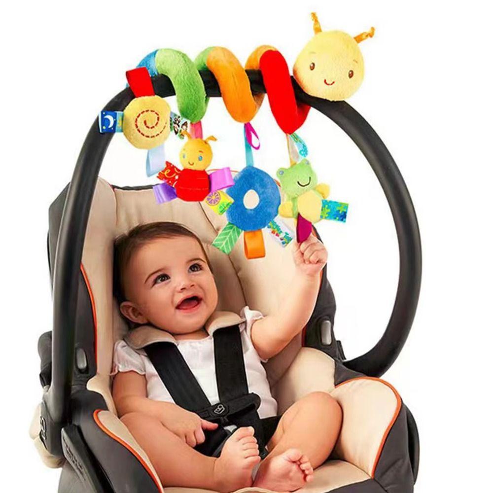 Cartoon Animal Baby Bed Stroller Bell Toys Plush Bed Wrapped Toys Baby Car Seat Toys  Stroller Toy