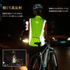 ROCKBROS Reflective Bicycle Safety Night with High for Outdoor Dog and Traffic Accident Prevention Vest, Mesh, Reflective, Lightweight, Pockets,