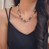 Maillard Style 10Mm Imitation Australian White Tahitian Malachite Green Platinum Gray Mixed Color Shijia Pearl Necklace