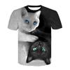 2024 Men/woman High Quality Brand T-shirt Hombre New Men T-shirt Casual Short Sleeve O-neck Fashion Funny Cat Printed 3D T Shirt
