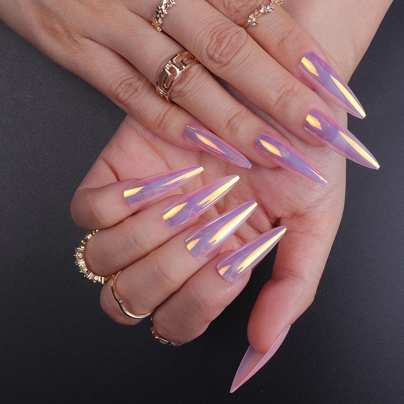 24Pcs Wine Red French Stiletto Press On Nails With 3D Bow Cherry Pearl Decor Detachable Fake Nail Tips