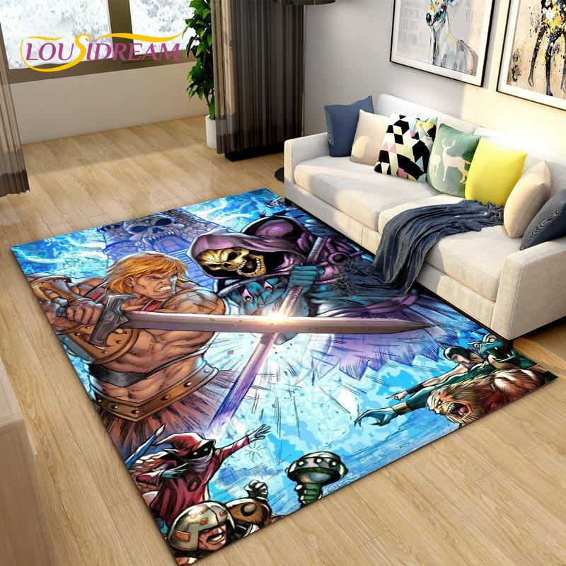 He Man and the Masters of the Universe Area Rug,Carpet Rug for Living Room Bedroom Sofa Doormat Decoration,Non-slip Floor Mat