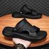 Slippers men's 2025 summer new one-shoe dual-purpose soft-soled seaside beach wading light leisure one-word cool slippers