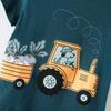 New summer collection: boys’ short-sleeved T-shirt with tractor print – children’s round-neck T-shirt