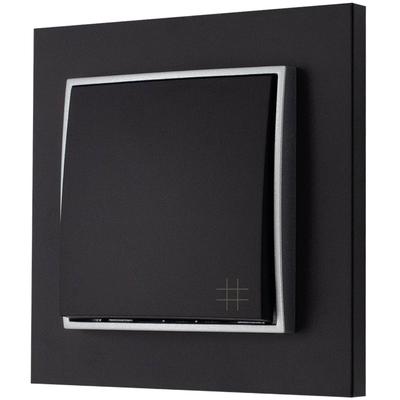 Cross Switch with Frame Karlik Mini, Matt Black/silver