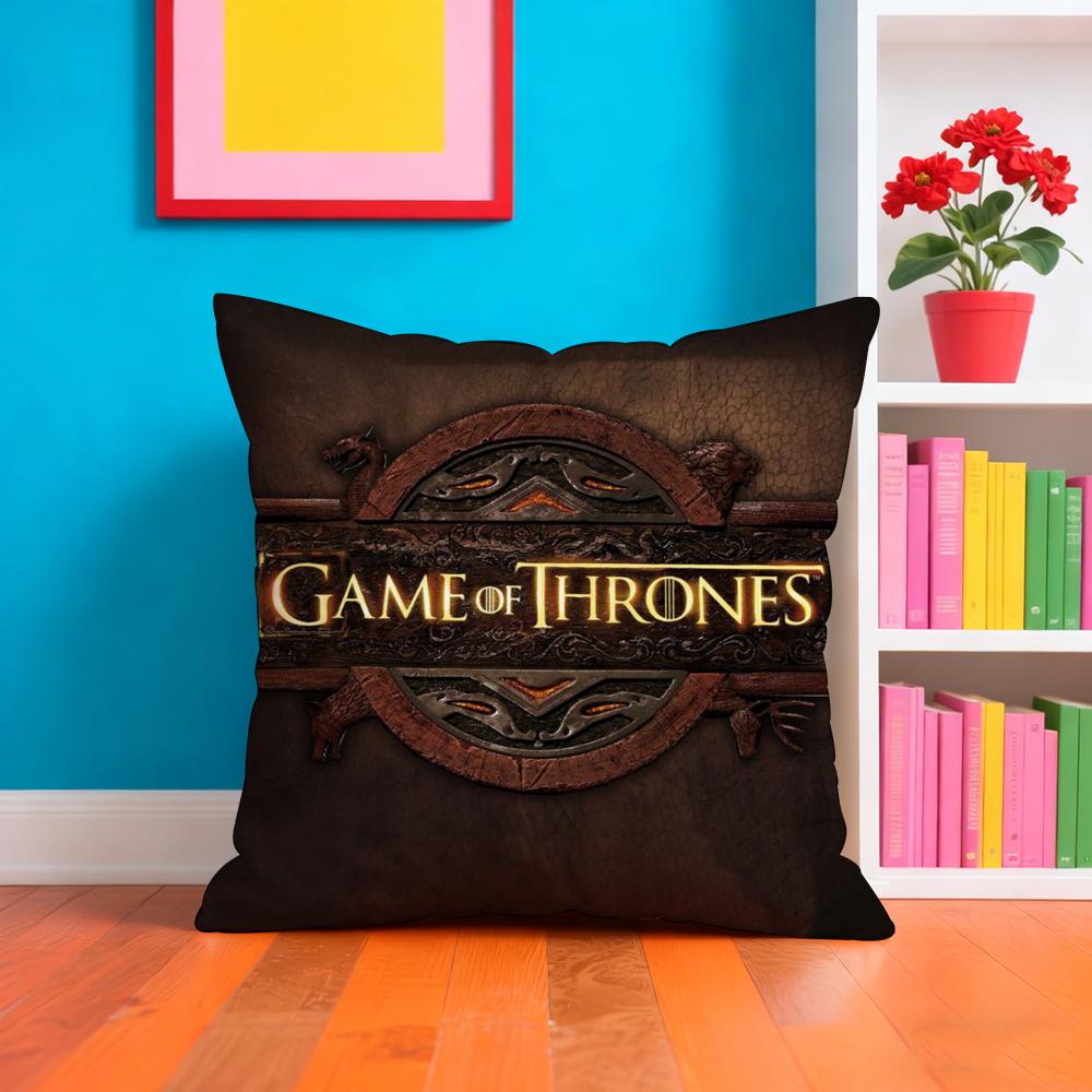 TV-G-GamES Of T-ThroneS Kissenbezug Plüschstoff Weich Beidseitig bedruckt Sofa Warm Winter Zuhause Geschenk Kissenbezug