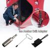 Quick Setup Ice Anchor Drill Adapter Anti-Rust Durable Power Drill Chuck Heavy Duty Ice Fishing Tent Stakes