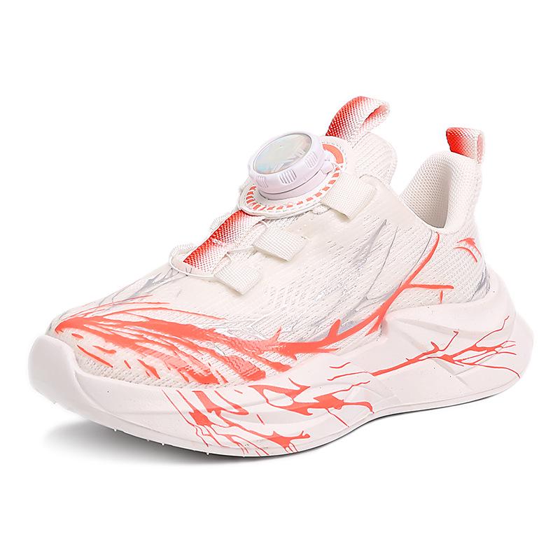 

Boys 2025 Breathable Shock-Absorbing Sneakers for Running and Basketball 37: 23cm