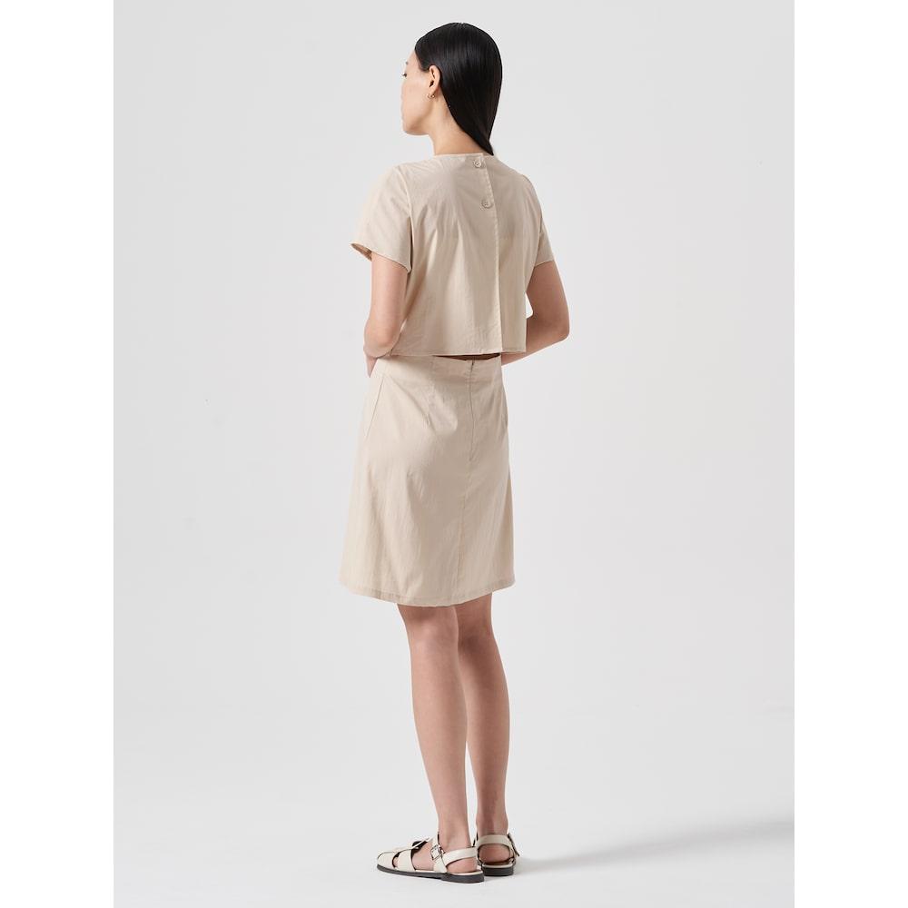 8SECONDS Backless Mini Dress Beige