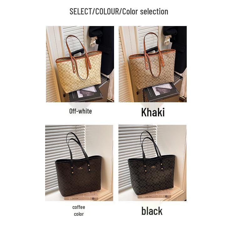 Women's Classic Floral Tote: Large Capacity, Fashionable Print, Versatile Shoulder or Underarm Bag