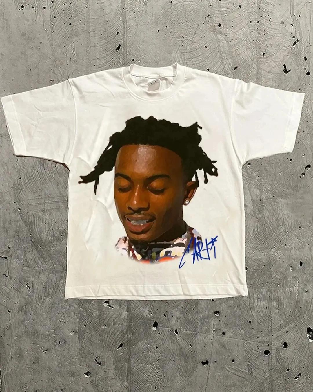 

Women Men T Shirt Hip Hop Y2k Trends Short Sleeves Leisure American Retro High Street Oversized A Male Print Top Summertime 4XL