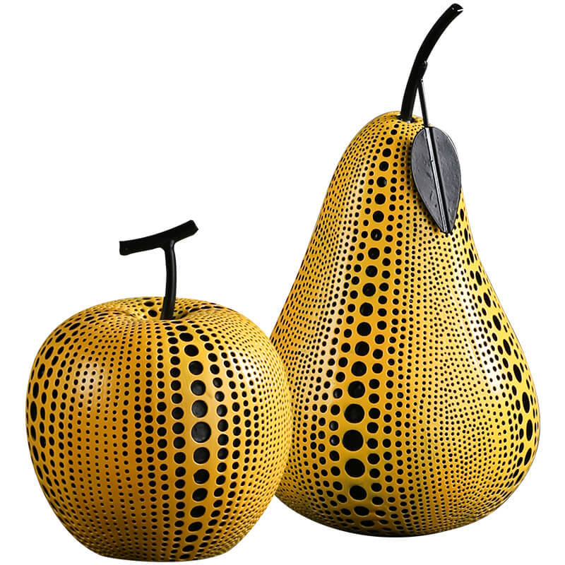 Pok Dot Art Pumpkin Statue Decoration Room Decoration Resin Statue Desk Decoration Home Decoration Statues for Decoration