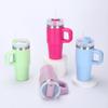 14-20oz Edelstahl-Thermosbecher mit Griff und Strohhalm