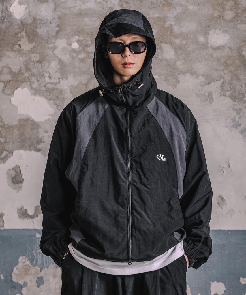 Burning Capone Bc Easy Cap 2-Way Windbreaker Black