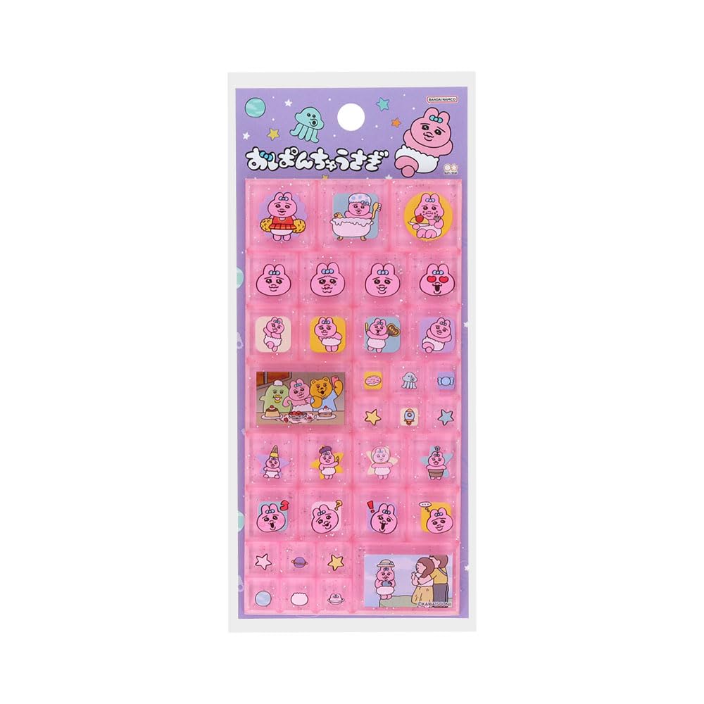 

Канцелярский Оппай Кролик Пухлый S8815828 Sun-Star Наклейка, Розовый, розовый