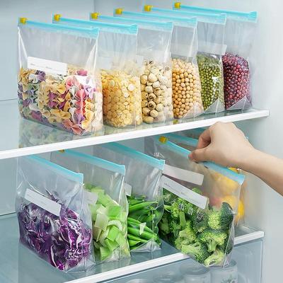Zipper-Seal Airtight Refrigerator Storage Bags