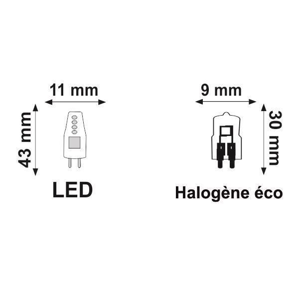 Ampoule LED G4 - Noname - 12V - 2W - 180Lm - Blanc chaud 3000K