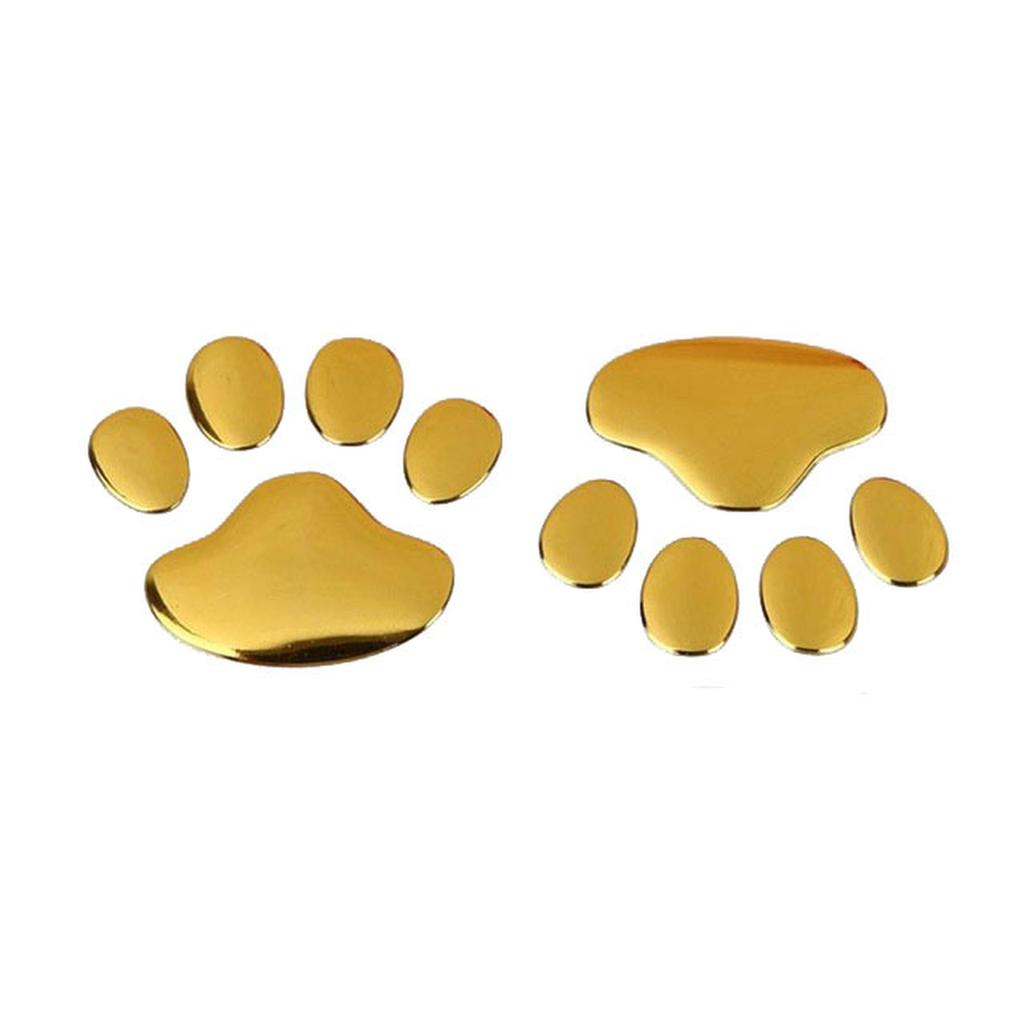 2 stuks, set 3D Dier Hond Voetsporen Sticker Auto Accessoires Auto Sticker