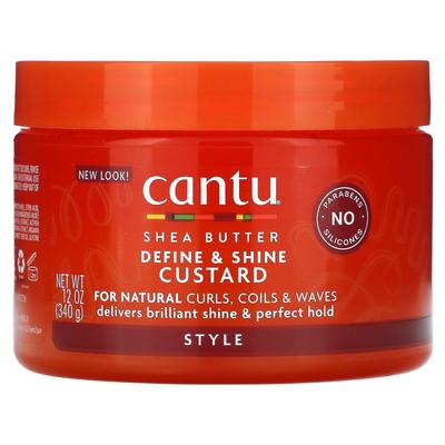 Sheabutter für natürliches Haar, Define & Shine Custard, 12 oz (340 gr)