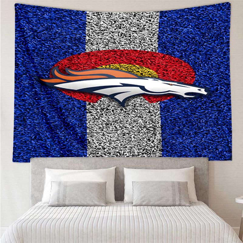 Denver Broncos Logo Tapestry Hanging for Bedroom,Livingroom, Playroom,Decor Art Room Wall Tapestry Holiday and Birthday Gifts