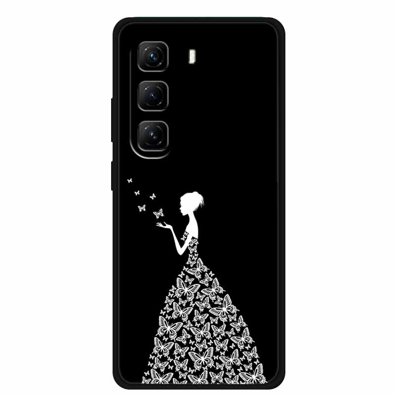 For Infinix Hot 60 Pro+ Case Cool Cartoon Soft Silicone TPU Black Cover For Infinix Hot 60 Pro Plus ShockProof Phone Case X6886