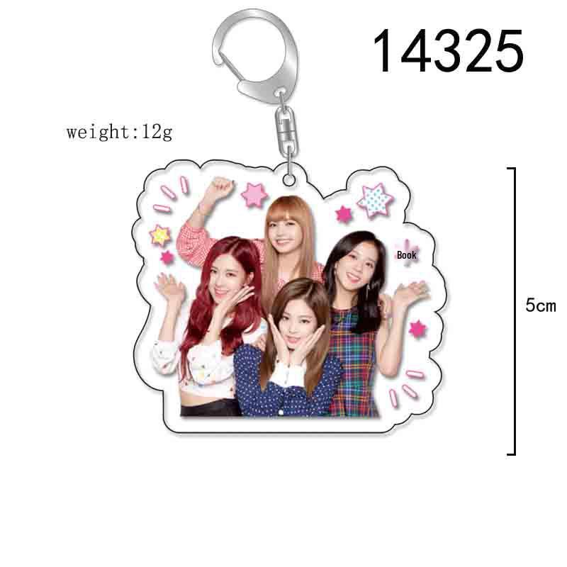 BLACKPINK Acrylic Double-Sided Keychain: Lisa, Jisoo, Jennie, Rosé