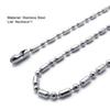 2.4mm Fashion Casual Necklace Exquisite Lightweight Silver Color
