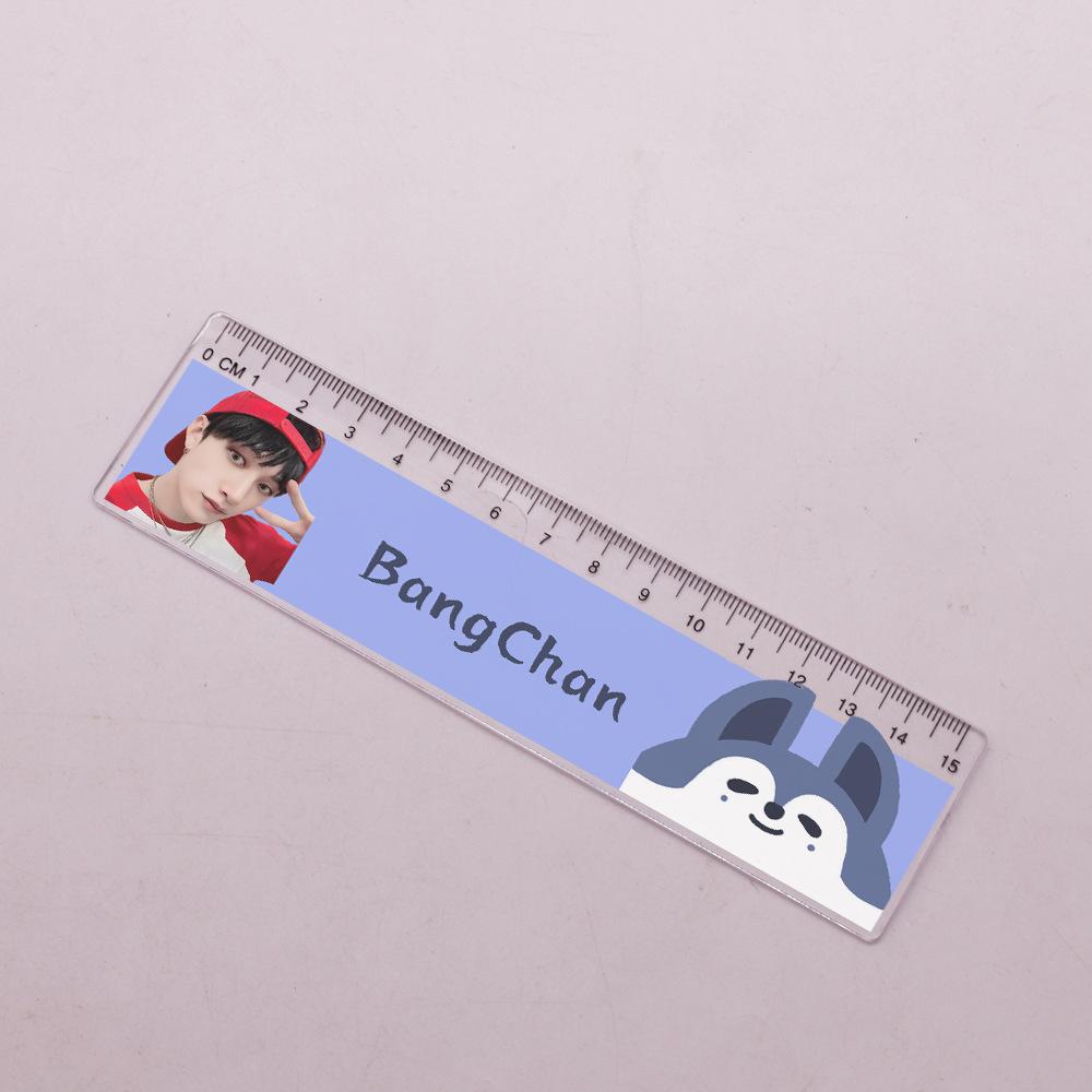 Kpop Star Stray Kids Skzoo Style Peripheral Fang Can Han Zhicheng Li Minhao Simple Ruler Cz03