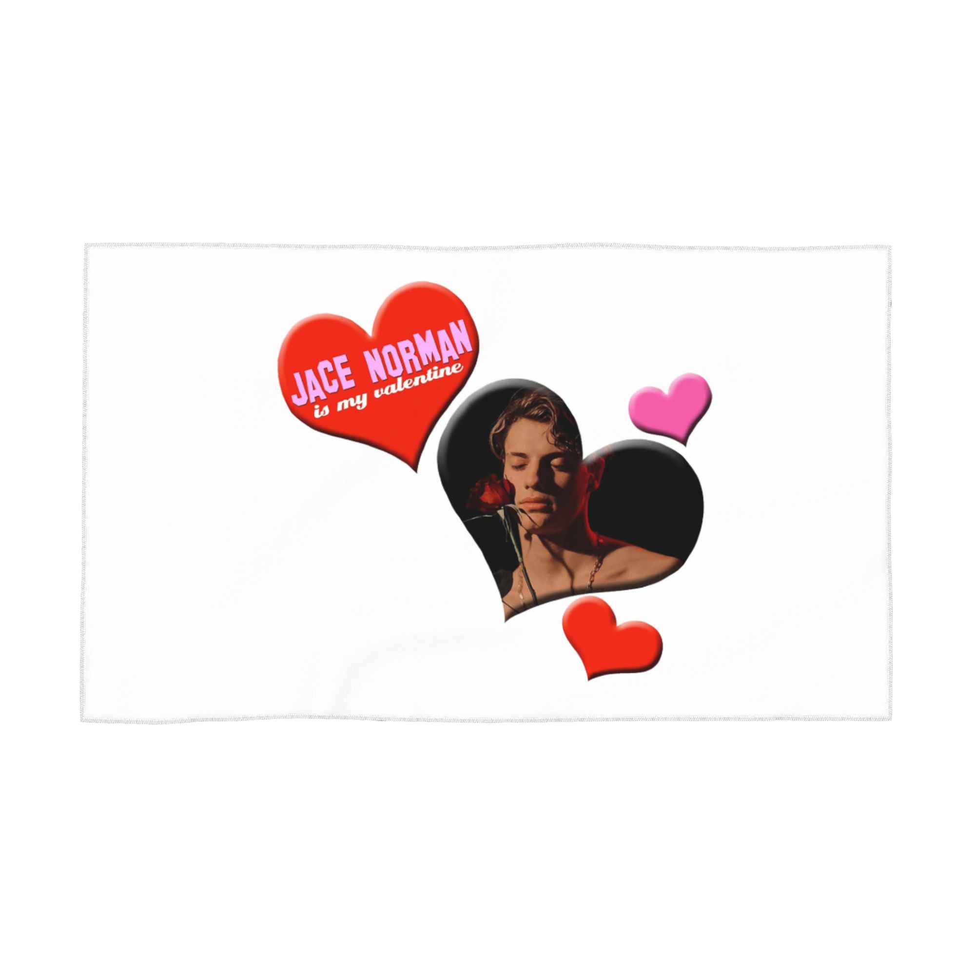 

Jace Norman is my Valentine Soft Face Towel Quick Dry Pool Bath Cotton Towels Breathable W30*H60(CM)
