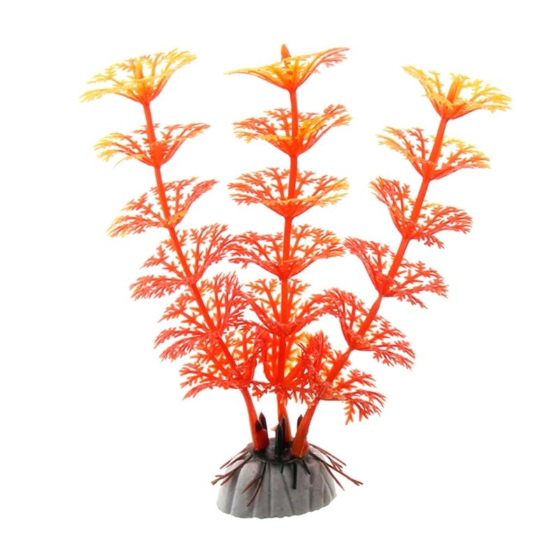 2 Stück Wasserpflanzenblätter für Fischtank Aquarium Dekoration Schönes Aussehen Künstliche Pflanzenblätter Mehrfarbig