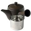 Tokoname Ware Teapot 410ml Black Ceramic with Super Stainless Steel Tea Strainer