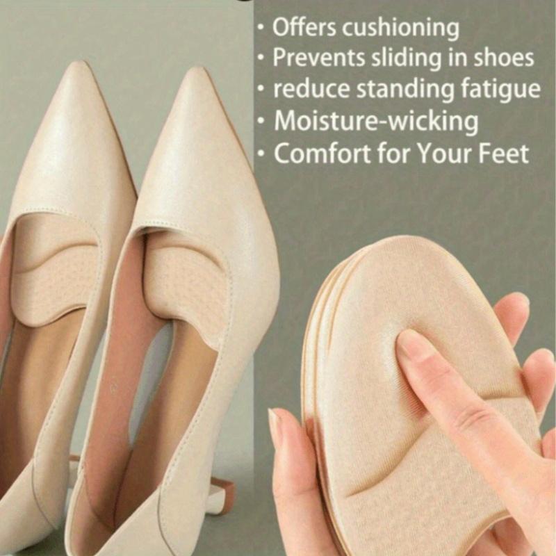 

1 Pair Summer Sandal Forefoot Anti-Slip Pads, Sponge Material Sweat-Absorbing Comfortable Shoe Insoles With Adhesive Backing, Suitable For Girls 1 Pairs бежевый