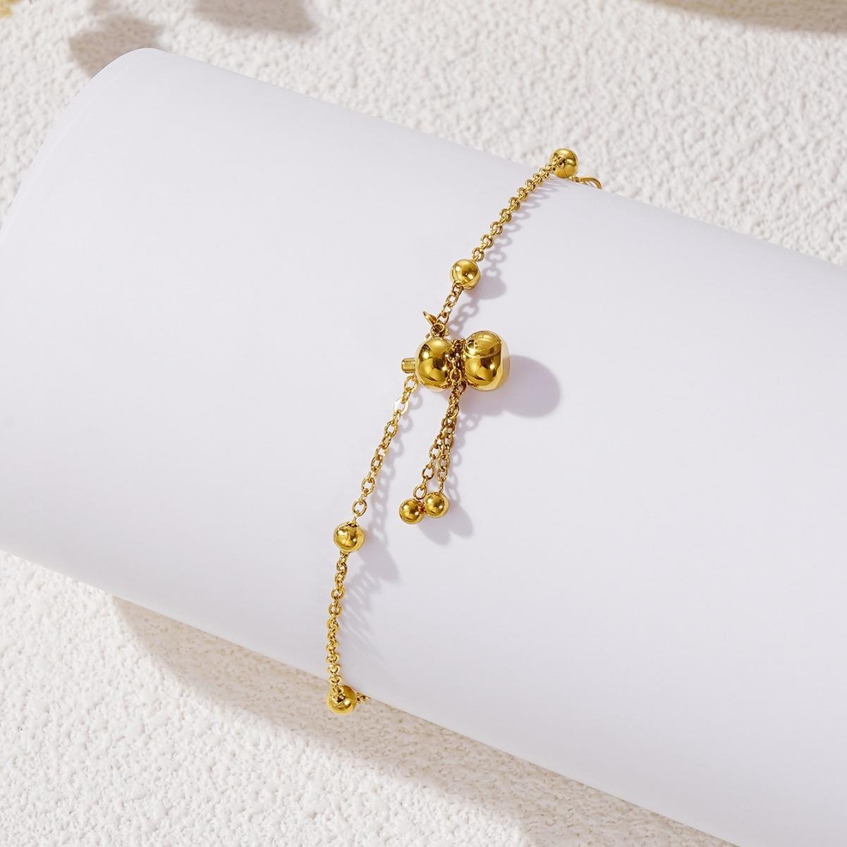 

Guofeng New Light Luxury High-end Sense Lucky Gourd Ankle, женские нишевые дизайнерские украшения для ног Sense Fulu 2024