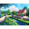 Ny DIY 5D diamantmaleri Scenic Lake Diamond Brodery Scenery Cross Stitch Full Rund Drill Mosaikk Home Decor Gift