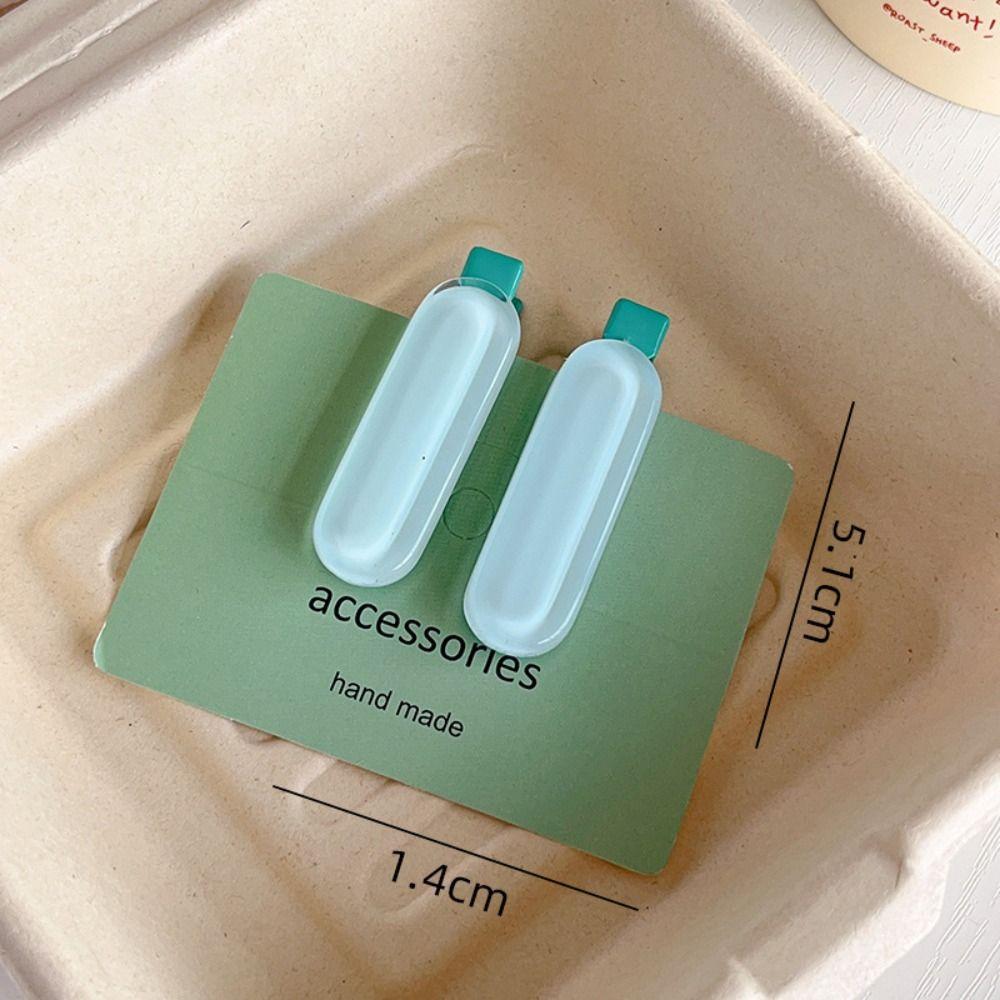 2pcs/set Oval Barrettes Hair Clips Small Headwear Sweet Side Clip  Women Girls