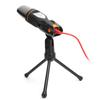 Computer Wired Microphone Condenser Microphone with Desktop Tripod for Online MeetingBlack